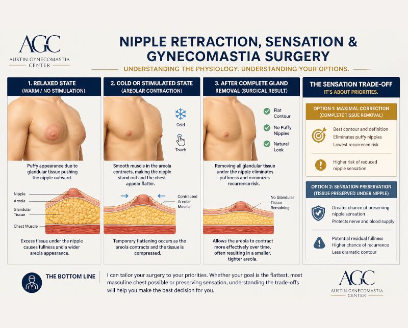 Nipple Retraction, Sensation, and Gynecomastia Surgery: What Patients Need to Know